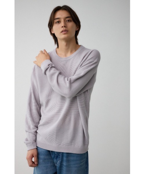 AZUL by moussy(アズールバイマウジー)の「ベーシックガーターニット(ニット/セーター・メンズ・ブラック/ライトグレー/ブラウン/グリーン/ネイビー/ボルドー・LARGE/MEDIUM)」の19枚目の写真