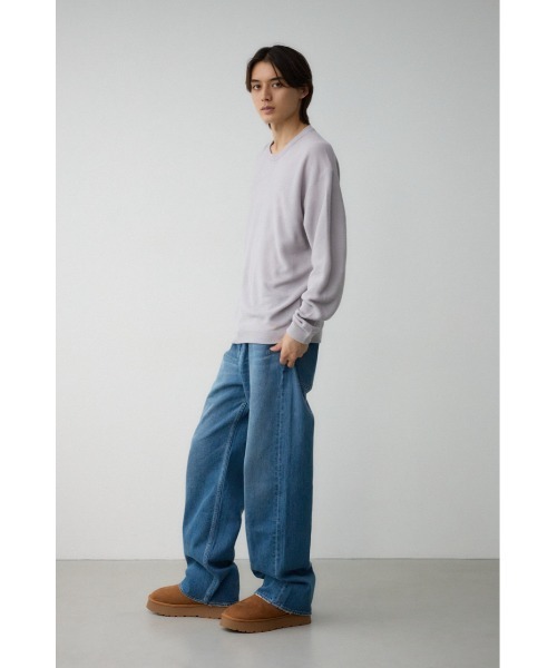 AZUL by moussy(アズールバイマウジー)の「ベーシックガーターニット(ニット/セーター・メンズ・ブラック/ライトグレー/ブラウン/グリーン/ネイビー/ボルドー・LARGE/MEDIUM)」の20枚目の写真