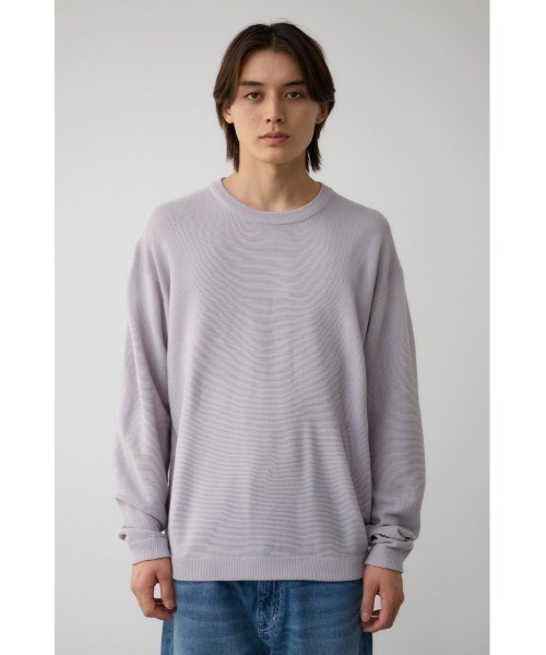AZUL by moussy(アズールバイマウジー)の「ベーシックガーターニット(ニット/セーター・メンズ・ブラック/ライトグレー/ブラウン/グリーン/ネイビー/ボルドー・LARGE/MEDIUM)」の21枚目の写真