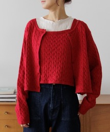 flower | ケーブルアンサンブルニット(ニット/セーター)