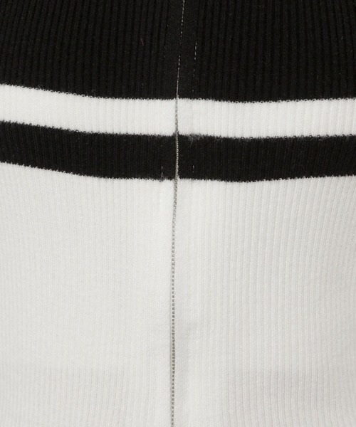 3.3 Field Trip （3.3フィールドトリップ）の「3.3 Field Trip／ボーダーZIPニット（カーディガン/ボレロ・レディース・ホワイト/ブラウン/ブラック・FREE）」の8枚目の写真