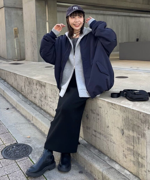 新色追加!/ユニセックス//WEB限定】メモリーボンバーブルゾン