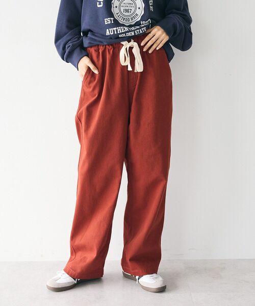 CRAFT STANDARD BOUTIQUE（クラフトスタンダードブティック）の「【ユニセックス】カラーズシェフパンツ（チノパンツ・レディース・ブラック/テラコッタ/キャメル・M/L/XL）」の22枚目の写真