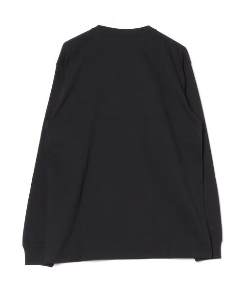 NEW ERA（ニューエラ）の「ニューエラ  LS CT TEE BOX LOGO BLK WHI PATTERN（Tシャツ/カットソー・メンズ・ブラック・M/L/LL）」の2枚目の写真