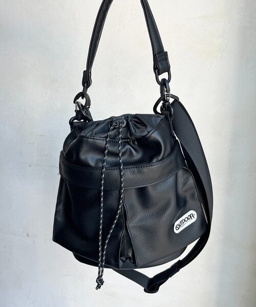 【美品】OUTDOOR PRODUCTS CPCM 巾着ショルダーバッグ 巾着ショルダー（ショルダーバッグ）｜OUTDOOR PRODUCTS