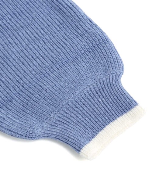 algy（アルジー）の「ビッグフリル衿ニット（ニット/セーター・キッズ・ブラック/ブルー/オフホワイト・SMALL/MEDIUM/X-SMALL/XX-SMALL）」の12枚目の写真