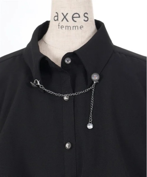 axes femme（アクシーズファム）の「テレスコーププリントケープ風