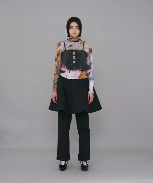 NON TOKYO(ノントーキョー)の「【NON TOKYO/ノントーキョー】REVERSIBLE QUILTING CAMISOLE/リバーシブルキルティングキャミソール(その他トップス・レディース・ピンク/カーキ/ブラック・FREE)」の4枚目の写真