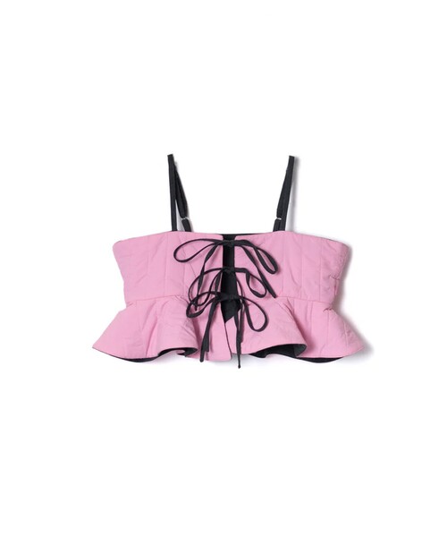 NON TOKYO(ノントーキョー)の「【NON TOKYO/ノントーキョー】REVERSIBLE QUILTING CAMISOLE/リバーシブルキルティングキャミソール(その他トップス・レディース・ピンク/カーキ/ブラック・FREE)」の10枚目の写真