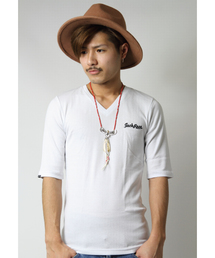 JACKROSE | Vネック５分袖TEE-2(Tシャツ/カットソー)