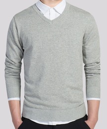 Cloudstyle（クラウドスタイル）の「【Cloudstyle】Vネック ニットトップス（ニット/セーター）」