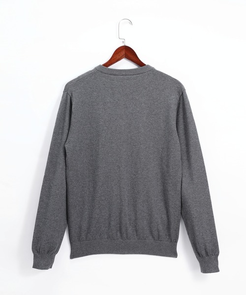 Cloudstyle(クラウドスタイル)の「【Cloudstyle】Vネック ニットトップス(ニット/セーター・メンズ・ネイビー/ダークグレー/ブラック/グレー・XX-LARGE/X-LARGE/LARGE/MEDIUM)」の5枚目の写真