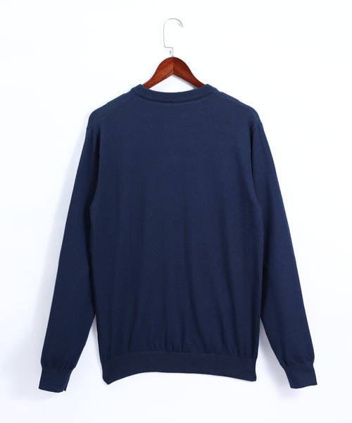 Cloudstyle(クラウドスタイル)の「【Cloudstyle】Vネック ニットトップス(ニット/セーター・メンズ・ネイビー/ダークグレー/ブラック/グレー・XX-LARGE/X-LARGE/LARGE/MEDIUM)」の17枚目の写真
