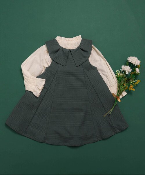 BREEZE(ブリーズ)の「【フォーマル対応】ピンタックブラウス(シャツ/ブラウス・キッズ・オフホワイト・130/120/110/100/90)」の7枚目の写真