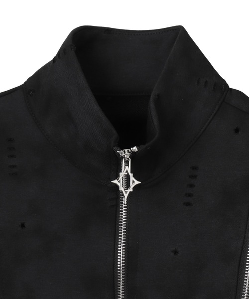 Figments（フィグメンツ）の「クロップドショルダーZIPブルゾン（ブルゾン・レディース・グレー/ブラック・FREE）」の16枚目の写真