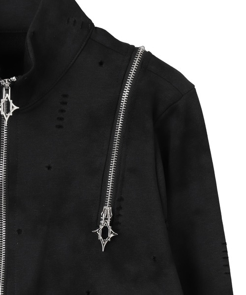 Figments（フィグメンツ）の「クロップドショルダーZIPブルゾン（ブルゾン・レディース・グレー/ブラック・FREE）」の17枚目の写真