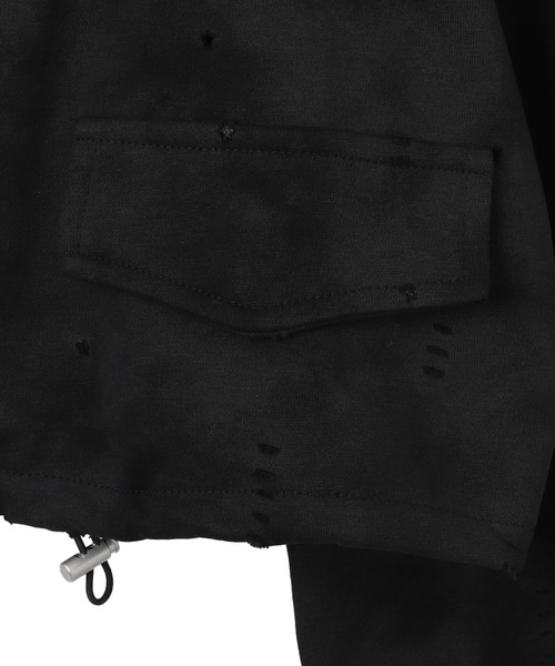 Figments（フィグメンツ）の「クロップドショルダーZIPブルゾン（ブルゾン・レディース・グレー/ブラック・FREE）」の19枚目の写真