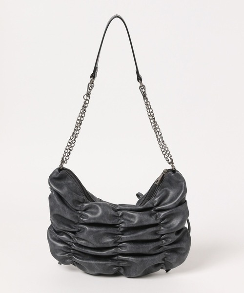 Heather（ヘザー）の「WリボンギャザーショルダーBAG　319880（ショルダーバッグ・レディース・チャコールグレー/ブラック/ベージュ・ONE SIZE）」の20枚目の写真