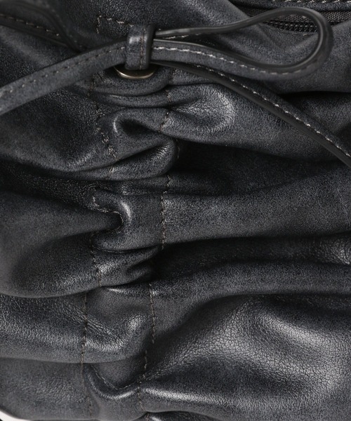 Heather（ヘザー）の「WリボンギャザーショルダーBAG　319880（ショルダーバッグ・レディース・チャコールグレー/ブラック/ベージュ・ONE SIZE）」の13枚目の写真