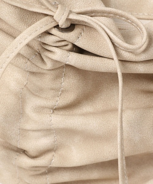 Heather（ヘザー）の「WリボンギャザーショルダーBAG　319880（ショルダーバッグ・レディース・チャコールグレー/ブラック/ベージュ・ONE SIZE）」の12枚目の写真