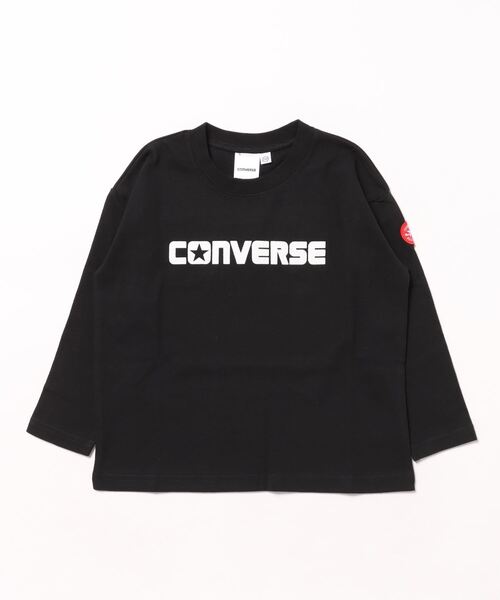 CONVERSE(コンバース)の「CONVERSE/コンバース キッズ長袖Tシャツ(Tシャツ/カットソー・キッズ・ブラック/オフホワイト/レッド/ベージュ系その他・130cm/120cm/110cm)」の3枚目の写真