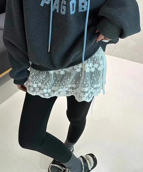 SpRay（スプレイ）の「チュールレースラップミニスカート（スカート・レディース・ホワイト・FREE）」の10枚目の写真