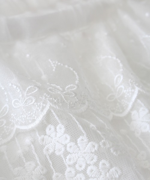 SpRay（スプレイ）の「チュールレースラップミニスカート（スカート・レディース・ホワイト・FREE）」の13枚目の写真