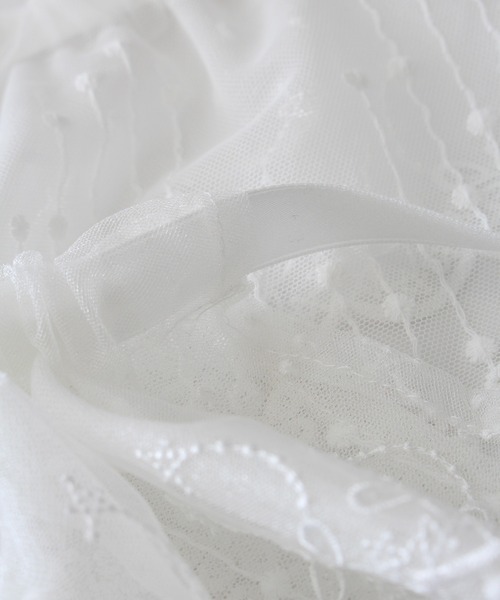 SpRay（スプレイ）の「チュールレースラップミニスカート（スカート・レディース・ホワイト・FREE）」の12枚目の写真