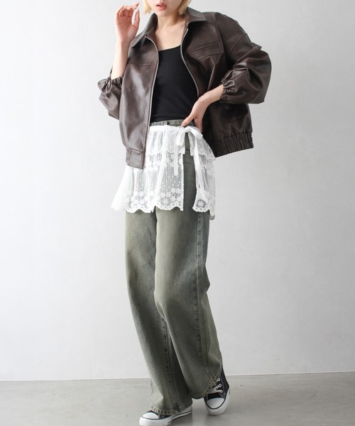 SpRay（スプレイ）の「チュールレースラップミニスカート（スカート・レディース・ホワイト・FREE）」の18枚目の写真