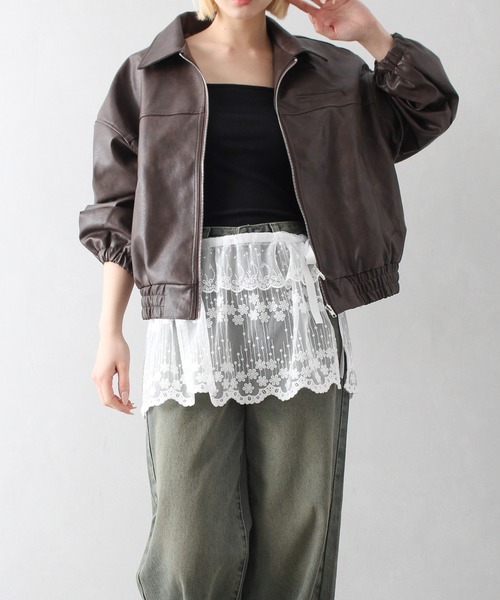 SpRay（スプレイ）の「チュールレースラップミニスカート（スカート・レディース・ホワイト・FREE）」の19枚目の写真