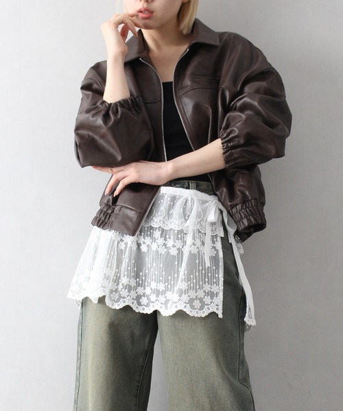 SpRay（スプレイ）の「チュールレースラップミニスカート（スカート・レディース・ホワイト・FREE）」の22枚目の写真