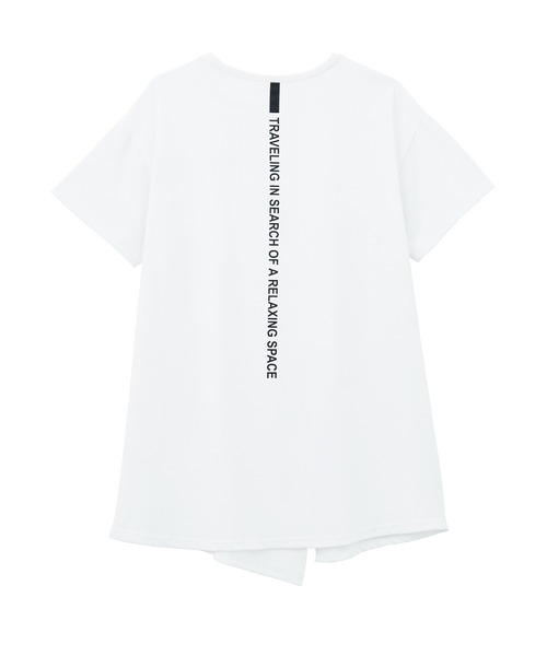 RANAN(ラナン)の「ロゴプリントアシメチュニックTシャツ(Tシャツ/カットソー・レディース・ホワイト系2/ホワイト系1/ブラック系2/ブラック系1・LL/L/M/3L)」の19枚目の写真