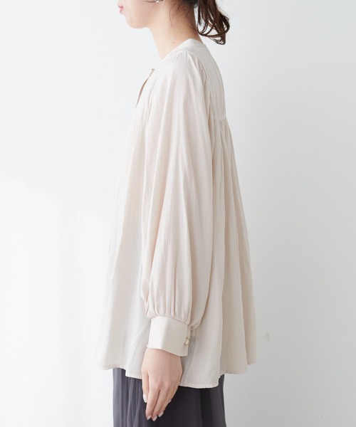セール】【ZOZO限定】肩タックギャザースリーブブラウス（シャツ