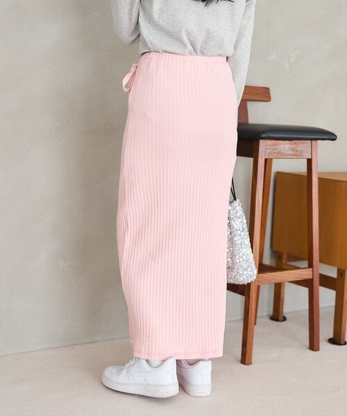 FREAK'S STORE（フリークスストア）の「アーミーリブ ラップ風スカート（スカート・レディース・キャメル/ピンク/チャコール・ﾌﾘ-）」の10枚目の写真