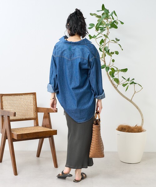 FREAK'S STORE（フリークスストア）の「アーミーリブ ラップ風スカート（スカート・レディース・キャメル/ピンク/チャコール・ﾌﾘ-）」の22枚目の写真