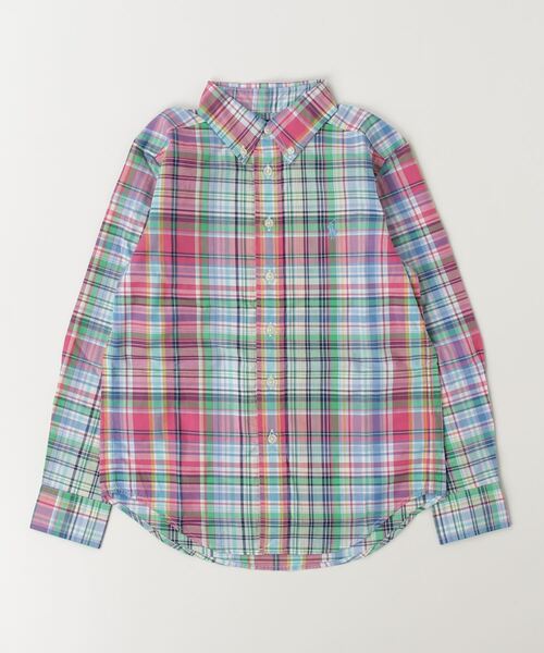 POLO RALPH LAUREN CHILDRENSWEAR（ポロ ラルフ ローレン チルドレンズウェア）の「プラッド コットン ポプリン シャツ（シャツ/ブラウス・キッズ・マルチ・M/L）」の2枚目の写真