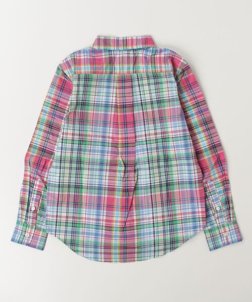 POLO RALPH LAUREN CHILDRENSWEAR（ポロ ラルフ ローレン チルドレンズウェア）の「プラッド コットン ポプリン シャツ（シャツ/ブラウス・キッズ・マルチ・M/L）」の3枚目の写真