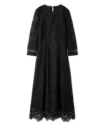 FRAY I.D カットワークコンビレースドレス フレイアイディー Amazon.co.jp: [フレイ アイディー] カットワークコンビレース
