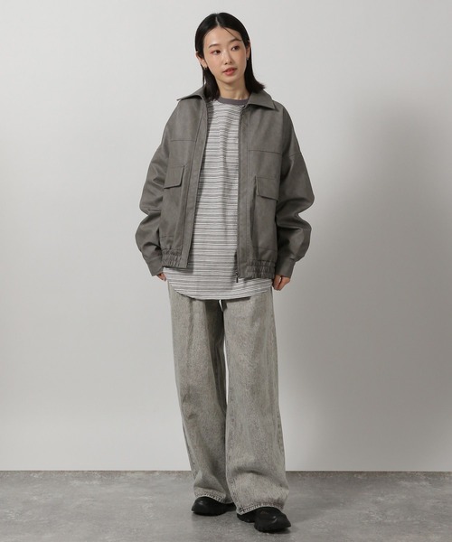 LAKOLE(ラコレ)の「ラウンドBIG長袖T / 319091(Tシャツ/カットソー・レディース・その他2/チャコール/その他1/アイボリー・FREE)」の5枚目の写真