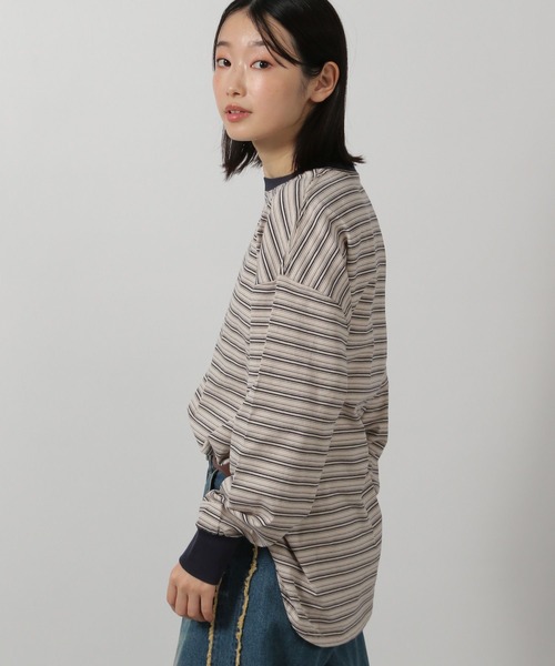 LAKOLE(ラコレ)の「ラウンドBIG長袖T / 319091(Tシャツ/カットソー・レディース・その他2/チャコール/その他1/アイボリー・FREE)」の10枚目の写真