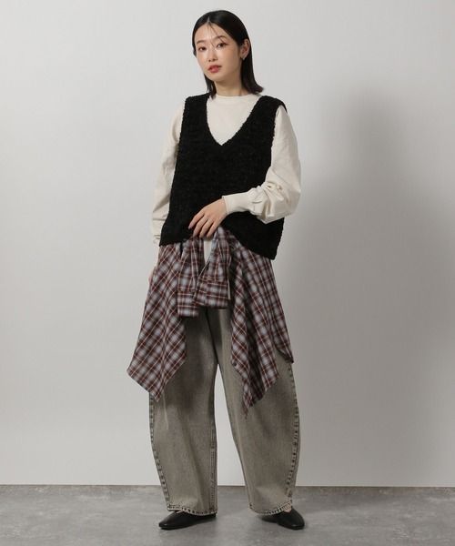 LAKOLE(ラコレ)の「ラウンドBIG長袖T / 319091(Tシャツ/カットソー・レディース・その他2/チャコール/その他1/アイボリー・FREE)」の16枚目の写真