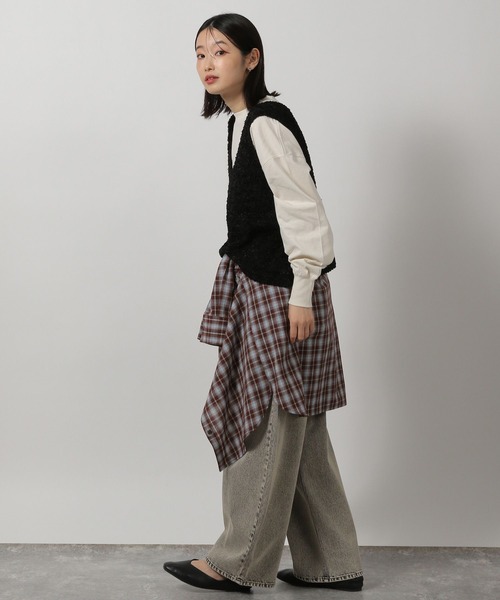 LAKOLE(ラコレ)の「ラウンドBIG長袖T / 319091(Tシャツ/カットソー・レディース・その他2/チャコール/その他1/アイボリー・FREE)」の17枚目の写真