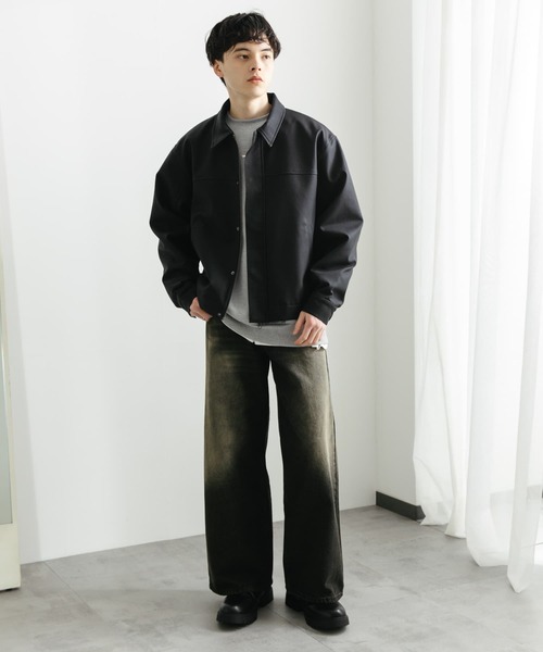 SENSE OF PLACE by URBAN RESEARCH（センスオブプレイスバイアーバンリサーチ）の「『ユニセックス』『セットアップ対応』ヴィンテージライクデニムワイドパンツ（デニムパンツ・メンズ・インディゴブルー/ブラック・MEDIUM/LARGE）」の22枚目の写真