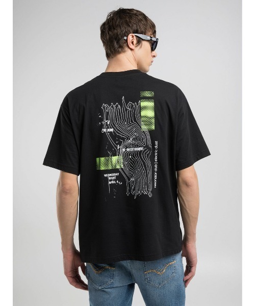 REPLAY(リプレイ)の「オーバーフィット ベーシックジャ-ジーコットンプリントTシャツ(Tシャツ/カットソー・メンズ・ブラック・SMALL/MEDIUM/LARGE/X-LARGE)」の1枚目の写真