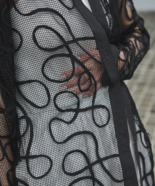 AIC.（エーアイシー）の「コード刺繍メッシュジャケット（その他アウター・レディース・アイボリー/ブラック・FREE）」の12枚目の写真