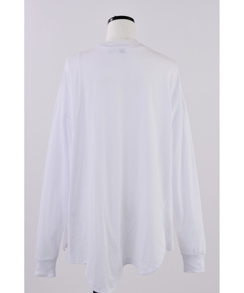 nagonstans(ナゴンスタンス)の「Curve アシンメロンT(Tシャツ/カットソー・レディース・ホワイト/ライトイエロー/ライトカーキ・MEDIUM)」の5枚目の写真