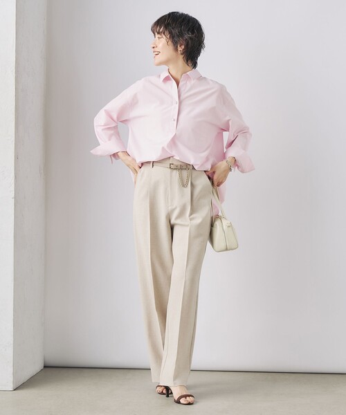 NOLLEY’S Sophi（ノーリーズソフィ）の「パール釦スキッパーシャツ（シャツ/ブラウス・レディース・ホワイト/ミント/ブラック系その他/ベビーピンク/サックスブルー/ベージュ系その他・38）」の15枚目の写真