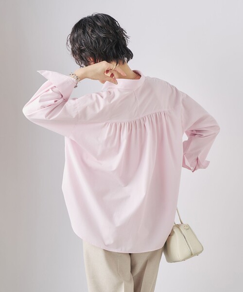 NOLLEY’S Sophi（ノーリーズソフィ）の「パール釦スキッパーシャツ（シャツ/ブラウス・レディース・ホワイト/ミント/ブラック系その他/ベビーピンク/サックスブルー/ベージュ系その他・38）」の19枚目の写真