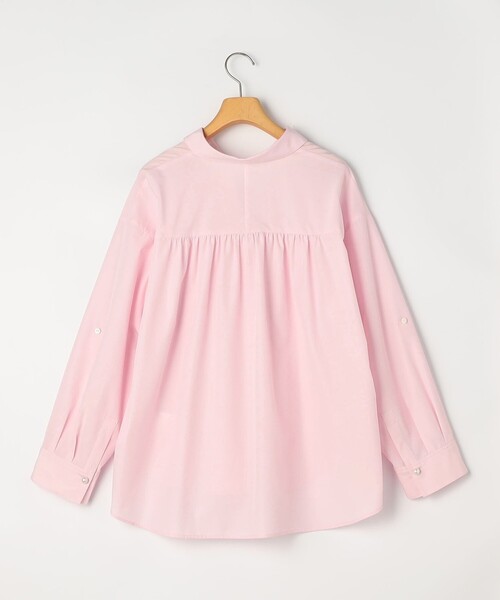 NOLLEY’S Sophi（ノーリーズソフィ）の「パール釦スキッパーシャツ（シャツ/ブラウス・レディース・ホワイト/ミント/ブラック系その他/ベビーピンク/サックスブルー/ベージュ系その他・38）」の8枚目の写真