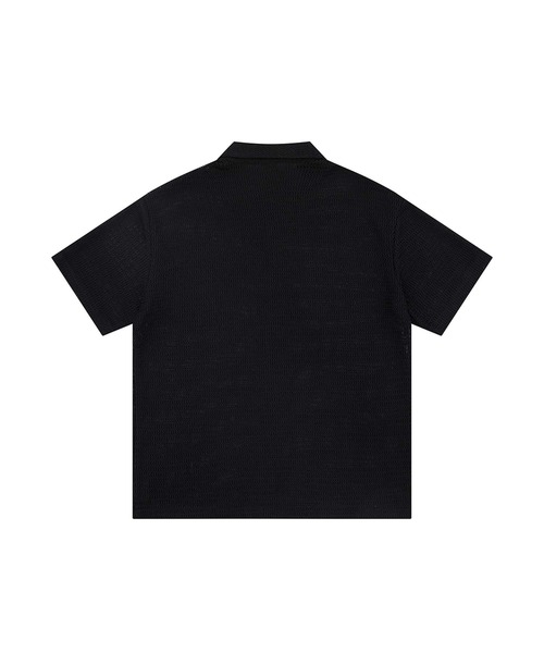 aimoha（アイモハ）の「【aimoha neo】Minimalist Plain Collar Shirt (SS)（シャツ/ブラウス・メンズ・ホワイト/ブラック・MEDIUM/LARGE/X-LARGE/XX-LARGE）」の5枚目の写真